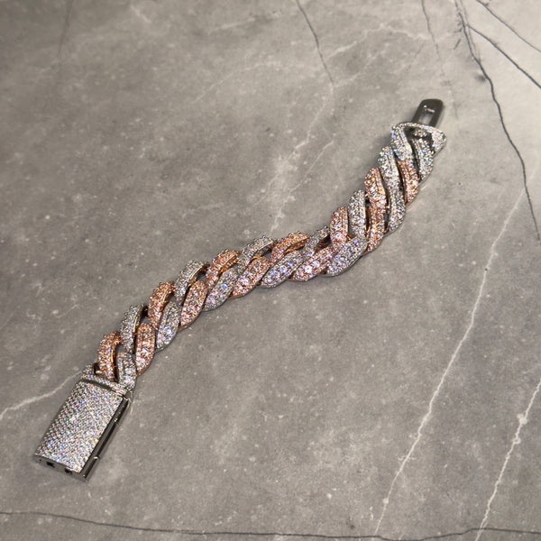 18mm Raised pointer Cuban Bracelet