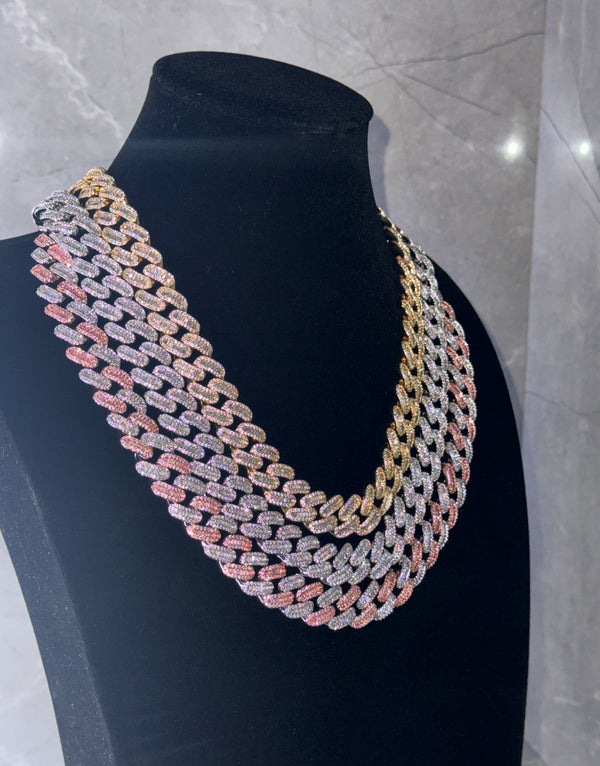15mm Baguette Cuban Chain